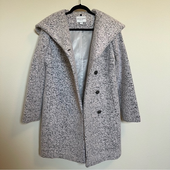Cole Haan Signature Dropped Shoulder Wool Blend Coat - Size 10 (EUC) - Picture 4 of 12